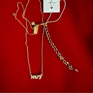 12k Gold-Plated Swarovski Crystal Say Yes❤️ Mrs. Necklace ❤️NWT